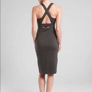 athleta black dress